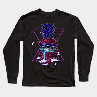 Juicy Intergalactic Pineapple Astronaut Chillin Long Sleeve T-Shirt